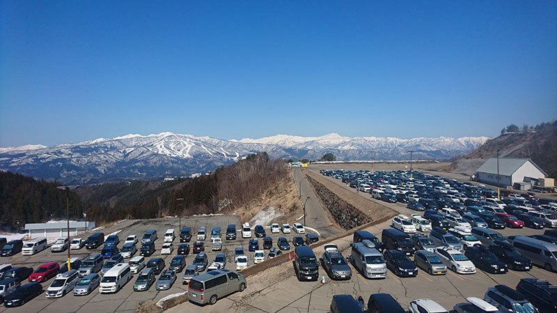 WhitePIA爆滿的停車場